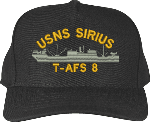 USNS Sirius T-AFS 8 Ship Custom Embroidered Cap