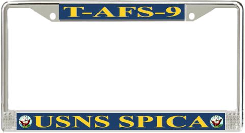 USNS Spica T-AFS-9 License Plate Frame