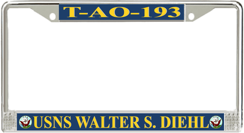 USNS Walter S. Diehl T-AO-193 License Plate Frame