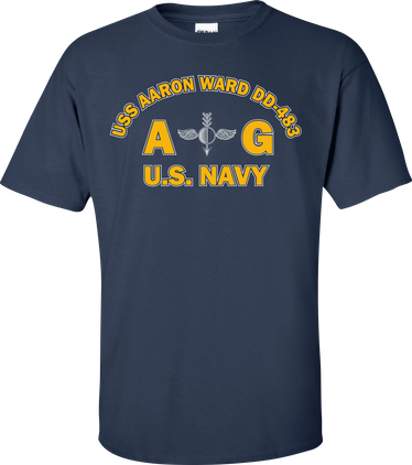 USS AARON WARD DD-483 Rate AG Aerographers Mate T-Shirt