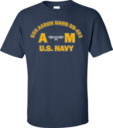 USS AARON WARD DD-483 Rate AM Aviation Structural Mechanic T-Shirt