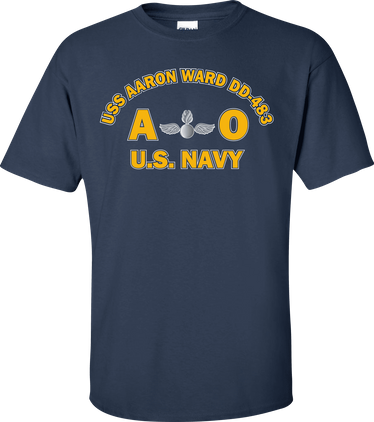 USS AARON WARD DD-483 Rate AO Aviation Ordnanceman T-Shirt