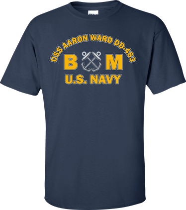 USS AARON WARD DD-483 Rate BM Boatswains Mate T-Shirt