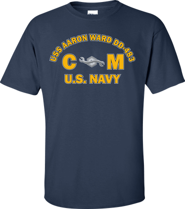USS AARON WARD DD-483 Rate CM Construction Mechanic T-Shirt