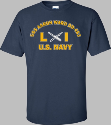 USS AARON WARD DD-483 Rate LI Lithographer T-Shirt