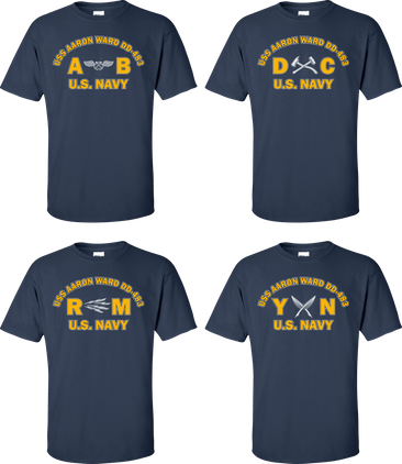 USS AARON WARD DD-483 Rates Apparel
