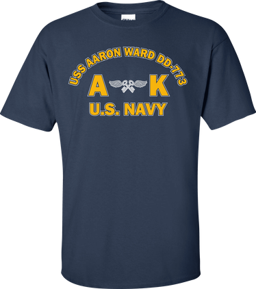 USS AARON WARD DD-773 Rate AK Aviation Storekeeper T-Shirt
