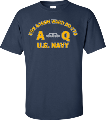 USS AARON WARD DD-773 Rate AQ Aviation Fire Control Technician T-Shirt