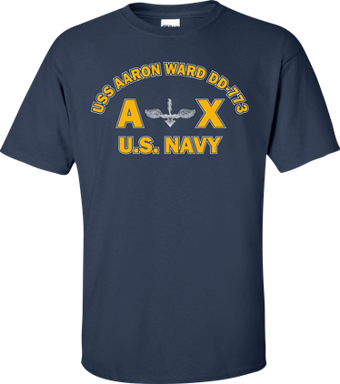 USS AARON WARD DD-773 Rate AX Antisubmarine Warfare Technician T-Shirt