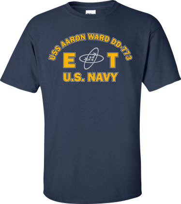USS AARON WARD DD-773 Rate ET Electronics Technician T-Shirt