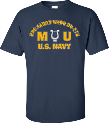 USS AARON WARD DD-773 Rate MU Musician T-Shirt