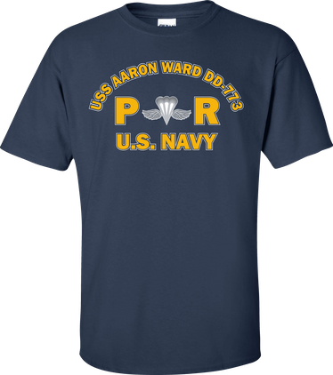 USS AARON WARD DD-773 Rate PR Aircrew Survival Equipmentman T-Shirt