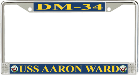 USS Aaron Ward DM-34 License Plate Frame