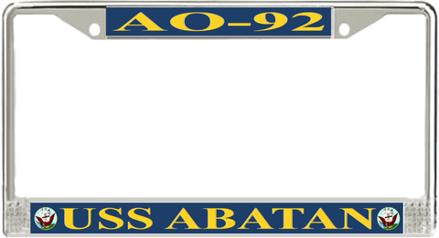 USS Abatan AO-92 License Plate Frame