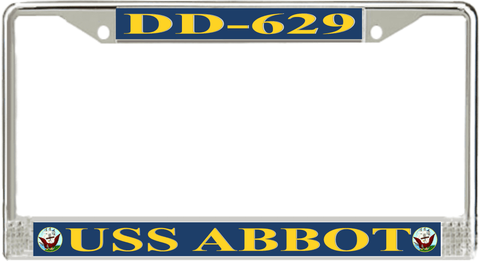 USS Abbot DD-629 License Plate Frame