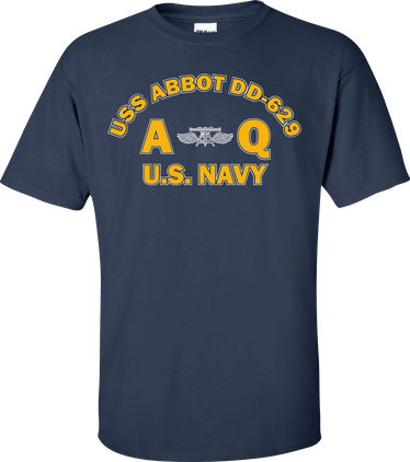 USS ABBOT DD-629 Rate AQ Aviation Fire Control Technician T-Shirt