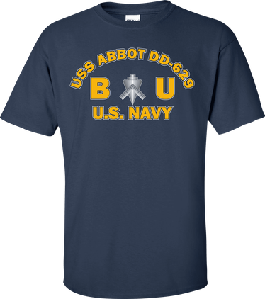 USS ABBOT DD-629 Rate BU Builder T-Shirt