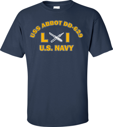 USS ABBOT DD-629 Rate LI Lithographer T-Shirt