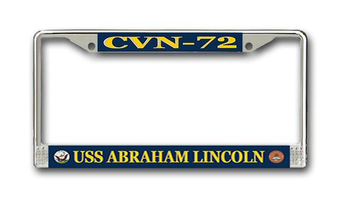 USS Abraham Lincoln CVN-72 License Plate Frame
