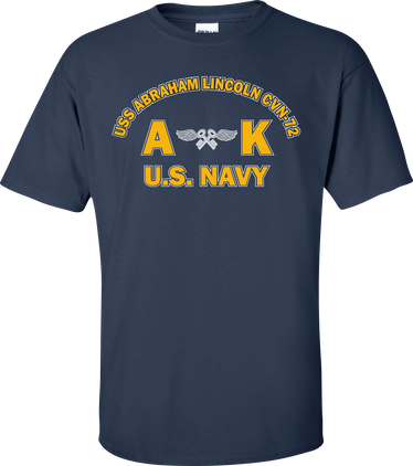USS ABRAHAM LINCOLN CVN-72 Rate AK Aviation Storekeeper T-Shirt
