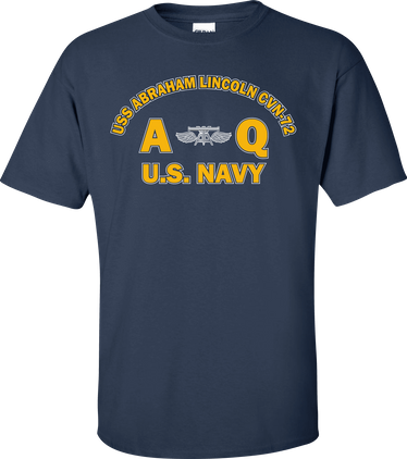USS ABRAHAM LINCOLN CVN-72 Rate AQ Aviation Fire Control Technician T-Shirt