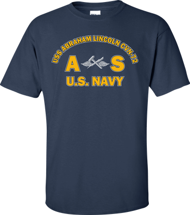 USS ABRAHAM LINCOLN CVN-72 Rate AS Aviation Support Equipment Technician T-Shirt