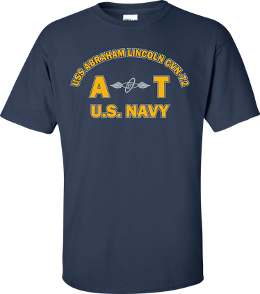 USS ABRAHAM LINCOLN CVN-72 Rate AT Aviation Electronics Technician T-Shirt