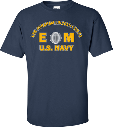 USS ABRAHAM LINCOLN CVN-72 Rate EM Electricians Mate T-Shirt