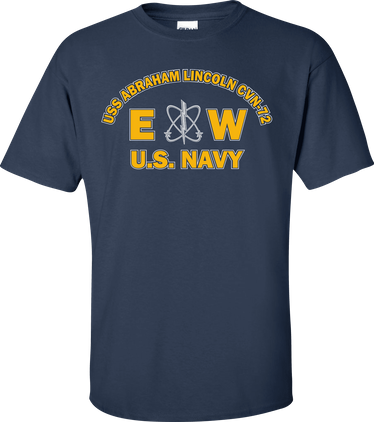 USS ABRAHAM LINCOLN CVN-72 Rate EW Electronics Warfare Technician T-Shirt
