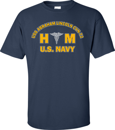 USS ABRAHAM LINCOLN CVN-72 Rate HM Hospital Corpsman T-Shirt