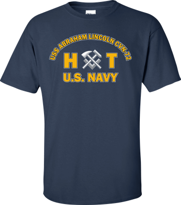 USS ABRAHAM LINCOLN CVN-72 Rate HT Hull Maintenance Technician T-Shirt