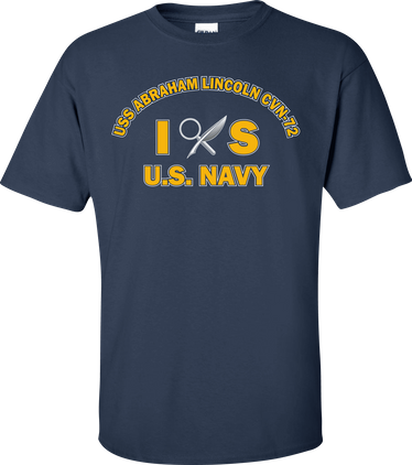 USS ABRAHAM LINCOLN CVN-72 Rate IS Intelligence Specialist T-Shirt