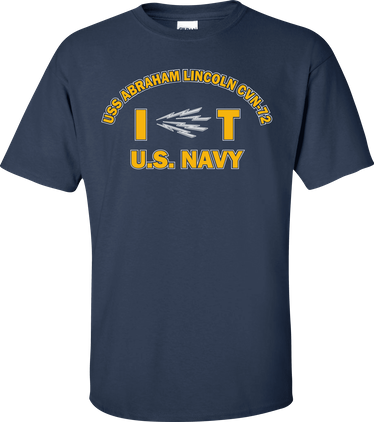 USS ABRAHAM LINCOLN CVN-72 Rate IT Information Systems Technician T-Shirt