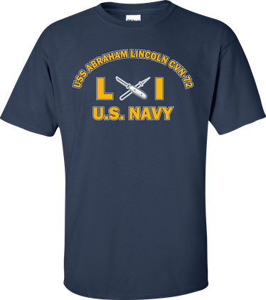 USS ABRAHAM LINCOLN CVN-72 Rate LI Lithographer T-Shirt