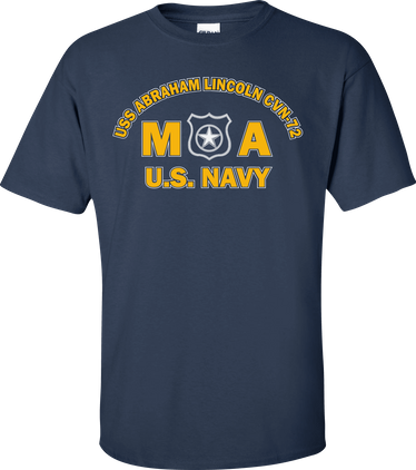 USS ABRAHAM LINCOLN CVN-72 Rate MA Master At Arms T-Shirt