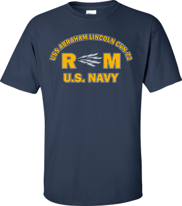 USS ABRAHAM LINCOLN CVN-72 Rate RM Radioman T-Shirt