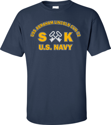 USS ABRAHAM LINCOLN CVN-72 Rate SK Storekeeper T-Shirt