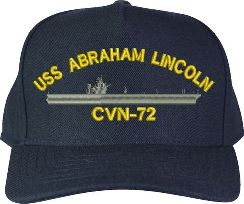 USS Abraham Lincoln CVN-72 U.S. Made Cap