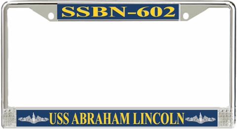 USS Abraham Lincoln SSBN-602 License Plate Frame