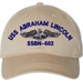 USS Abraham Lincoln SSBN-602 with Dolphins Unstructured Dad Cap