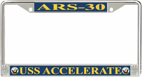 USS Accelerate ARS-30 License Plate Frame