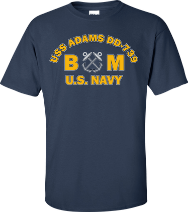 USS ADAMS DD-739 Rate BM Boatswains Mate T-Shirt