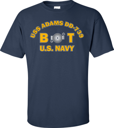USS ADAMS DD-739 Rate BT Boiler Technician T-Shirt