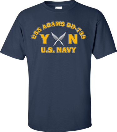 USS ADAMS DD-739 Rate YN Yeoman T-Shirt