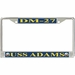 USS Adams DM-27 License Plate Frame