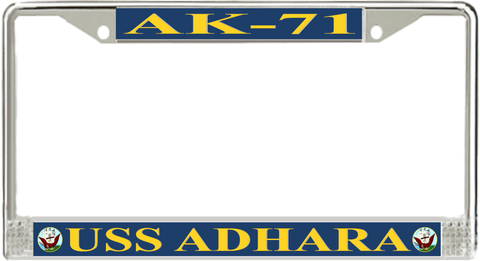 USS Adhara AK-71 License Plate Frame