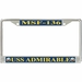 USS Admirable MSF-136 License Plate Frame