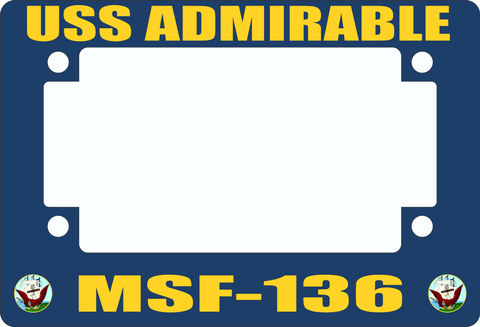 USS Admirable MSF-136 Motorcycle Frame