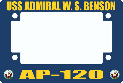 USS Admiral W. S. Benson AP-120 Motorcycle Frame