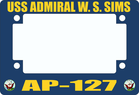 USS Admiral W. S. Sims AP-127 Motorcycle Frame